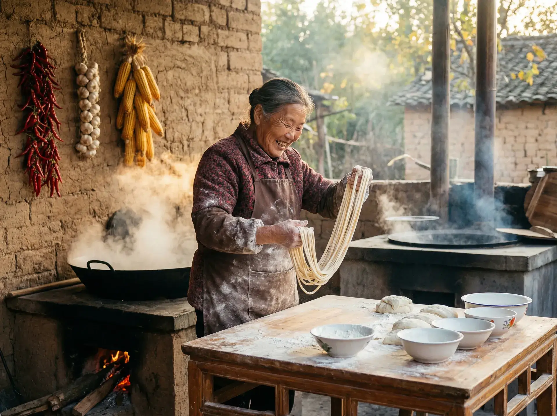 农家大嫂手擀面 - 荆棘花园 阿色 乡村美食